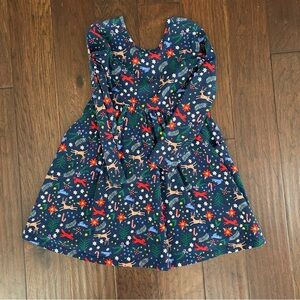 Hanna Andersson Holiday Print Dress - size 8